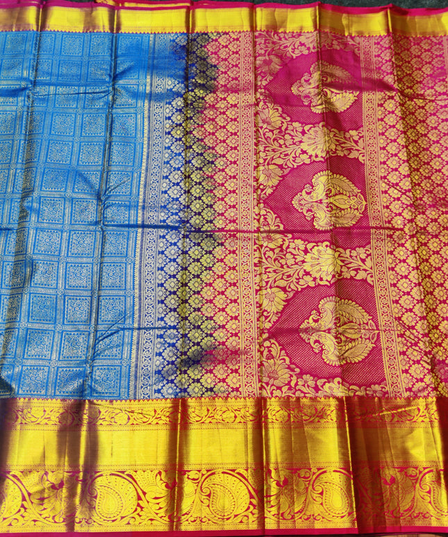 Kanchi Pattu Half Fine Brocade - SP13