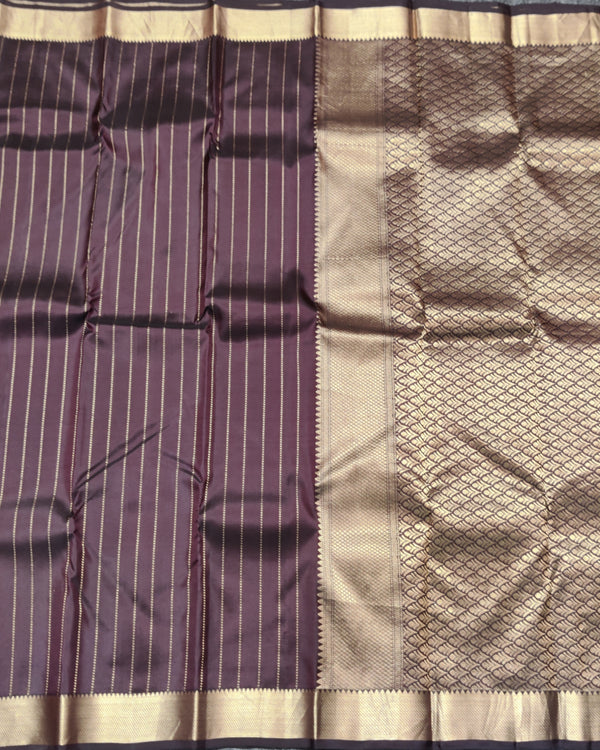 Kanchi pattu small border saree - KMP257 alternate view