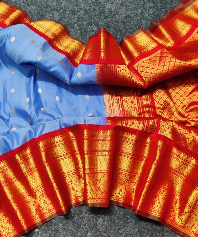 Gadwal pure handloom kuttu silk saree - GPS114