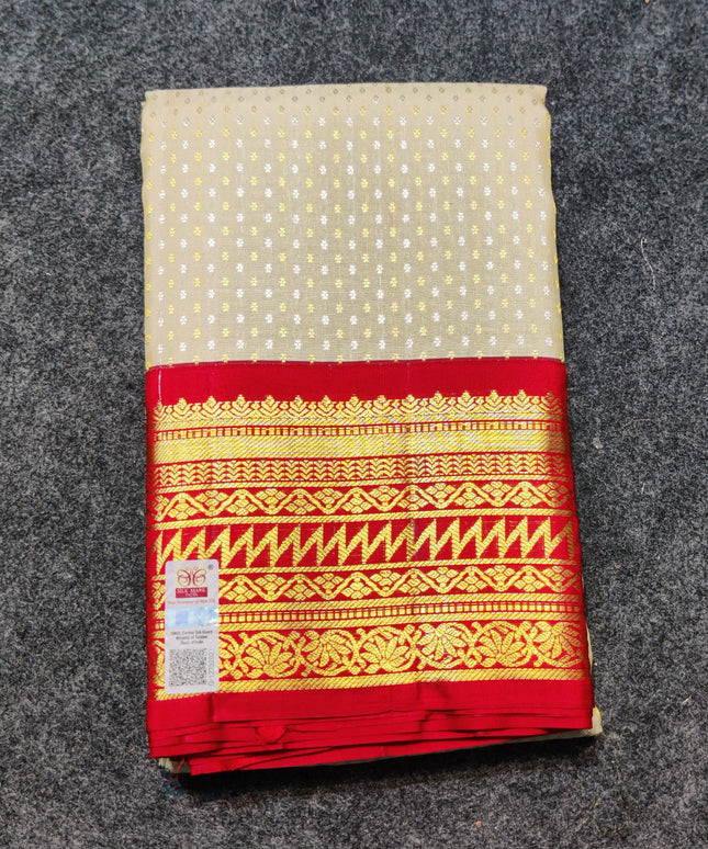 Kanchi pure kuttu border Saree - KMP1291