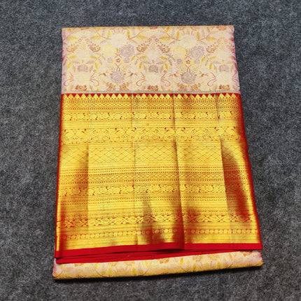 Kanchi Meenakari Brocade Pure handloom Silk Saree - KMP1792
