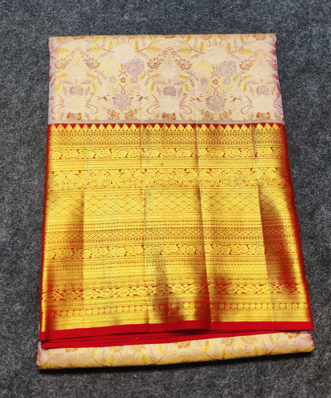Kanchi Meenakari Brocade Pure handloom Silk Saree - KMP1792