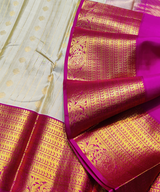 Kanchi Handloom Kuttu Pure Silk Saree - KMP2014