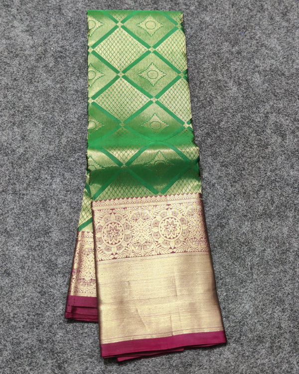 Kanchi pure Bridal wear saree @40% Off - KMP2009