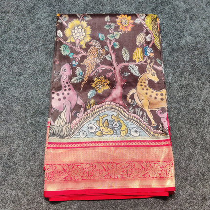Kalamkari Silk saree - KM03