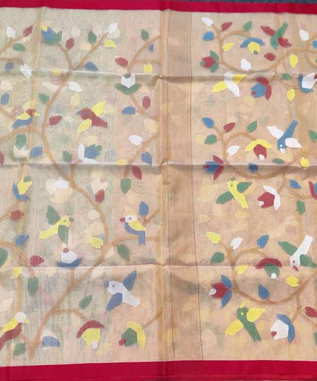 Jamdani handloom pure silk - JM13