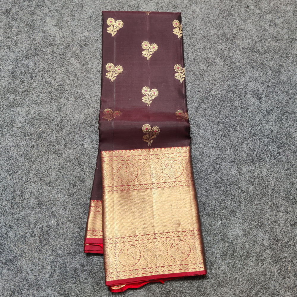 Kanchi Vintage Gap border pattu - KMP252