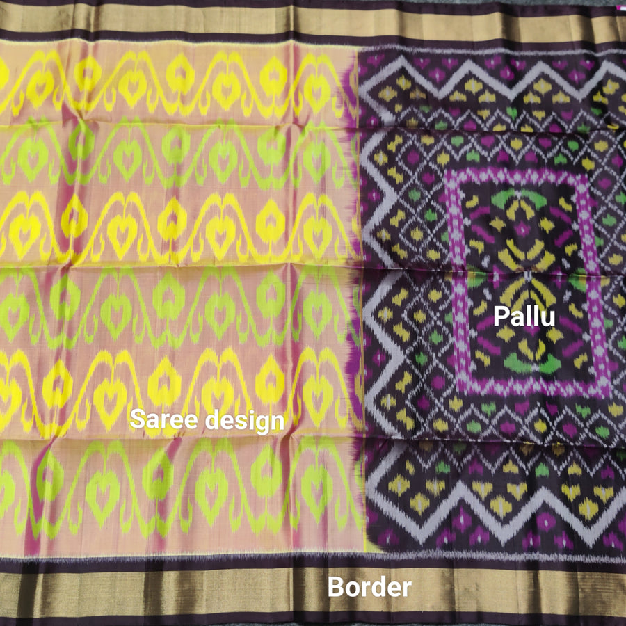 Ikkath Pure handloom silk saree - IKT09