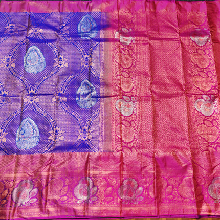 Kanchi pattu half fine Bridal Saree - HF03