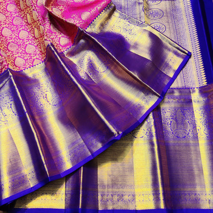 Kanchi Meenakari Brocade Pure handloom Silk Saree - KMP1994