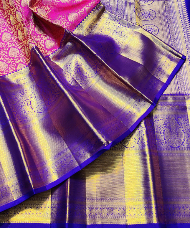 Kanchi Meenakari Brocade Pure handloom Silk Saree - KMP1994