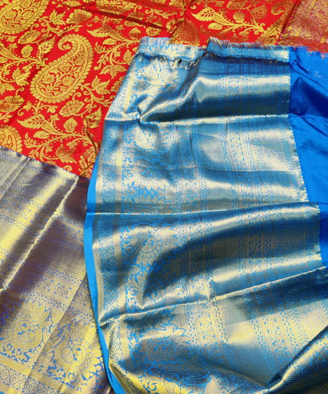 Kanchi Pattu Half Fine Brocade - SP53