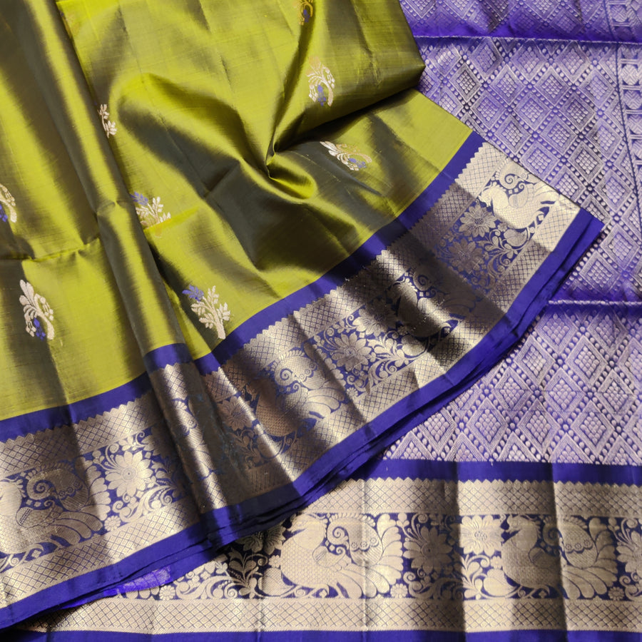 Meenakari kanchi lightweight pattu Saree - KMP21