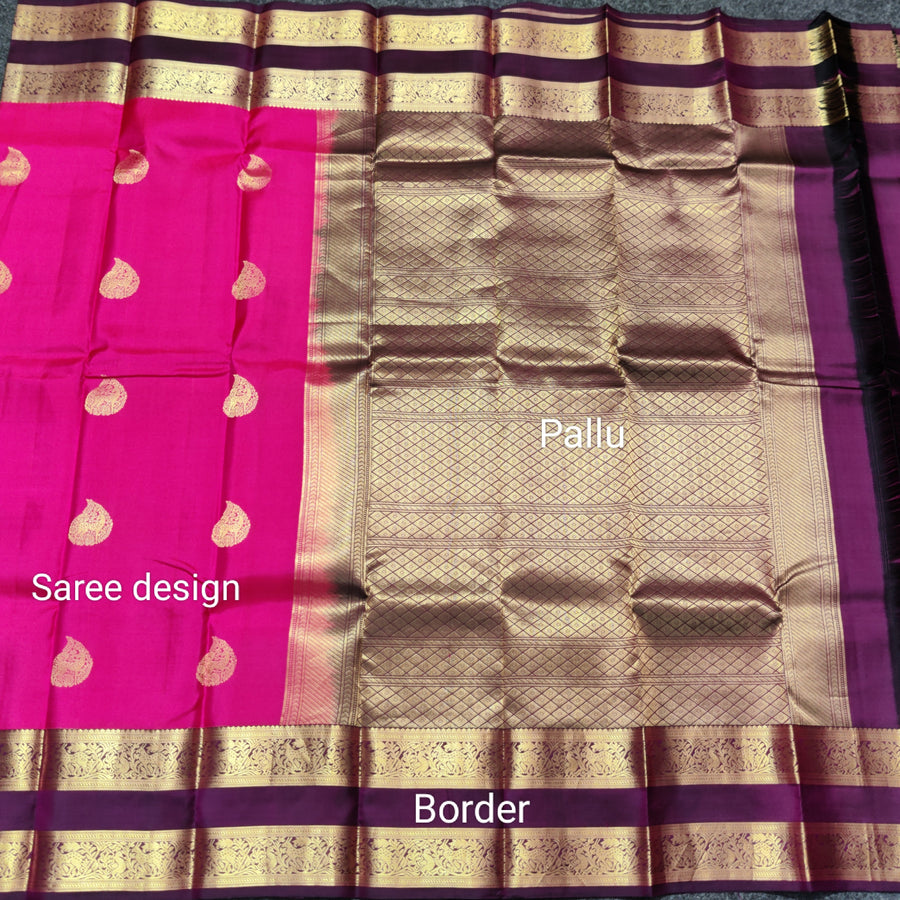 50% off Kanchi kuttu vintage Handloom saree - KMP62