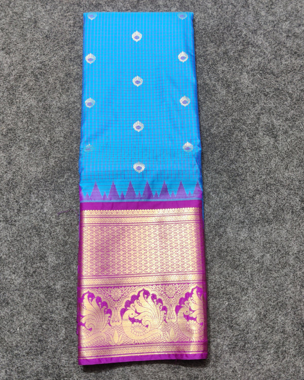 Gadwal Semi Silk Saree - GSM29