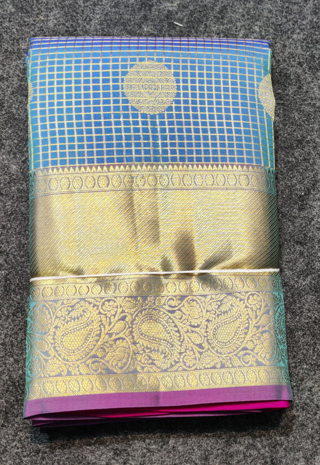 Kanchi Handloom Kuttu Pure Silk Saree - KMP1613