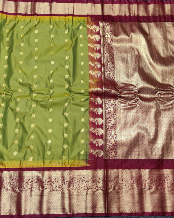 Gadwal Semi Silk Saree - GSM12 alternate view