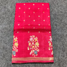 Satin silk meenakari saree -S04