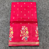 Satin silk meenakari saree -S04