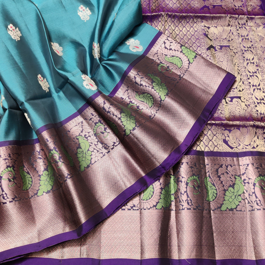 Meenakari kanchi lightweight pattu Saree - KMP137