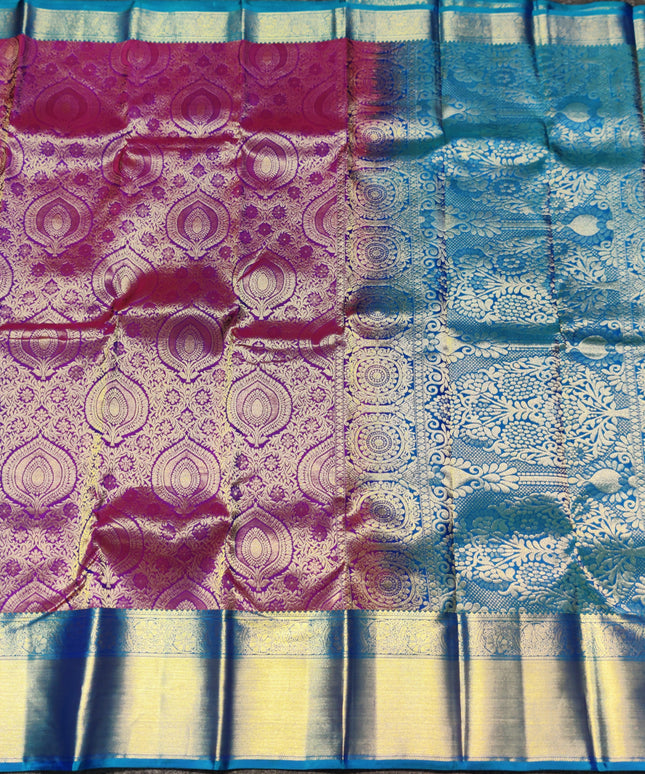 Kanchi pure bridal silk saree - KMP1515