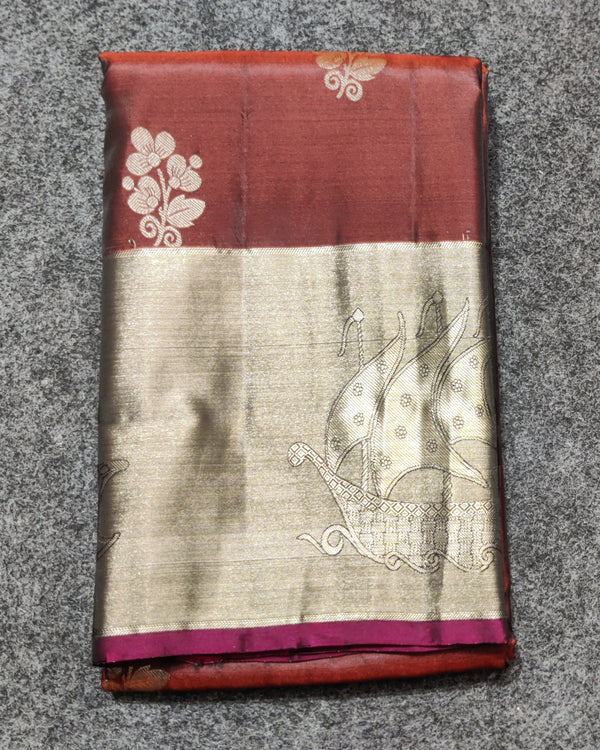 Lightweight pattu Scurt Border Saree - LWP416
