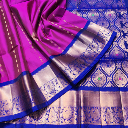 Meenakari lightweight pattu Saree - KMP1724