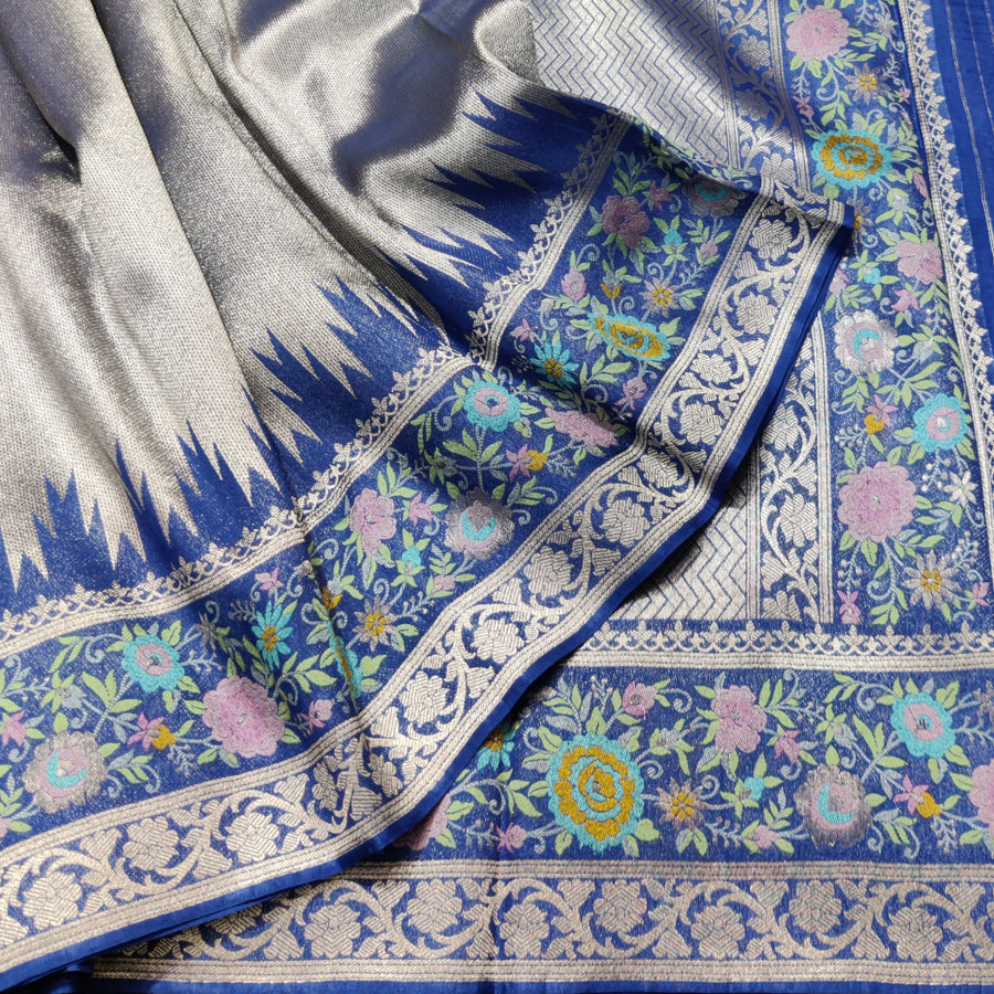 Banaras Tissue Paithani silk saree - BRS26