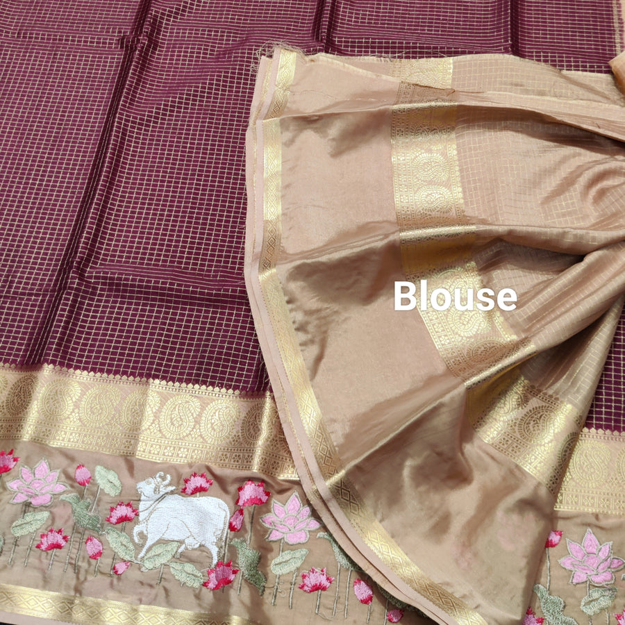 Semi crepe silk saree - SC06