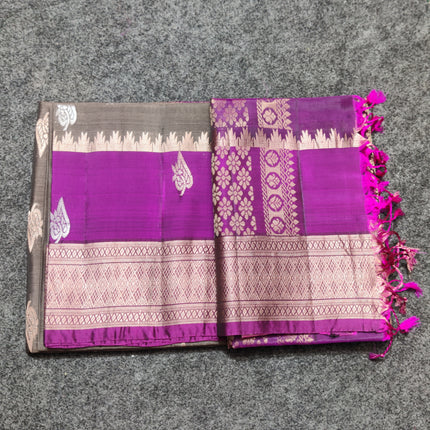 Lightweight pattu Scurt Border Saree - LWP86