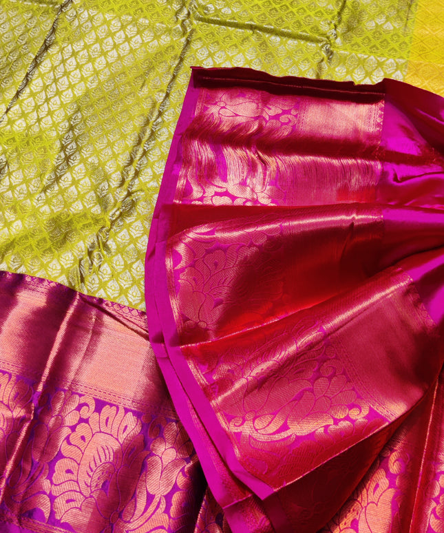 kanchi pattu half fine Bridal Saree -HF284