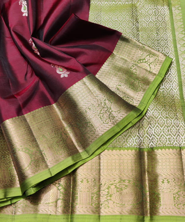 Meenakari kanchi lightweight pattu Saree - KMP309