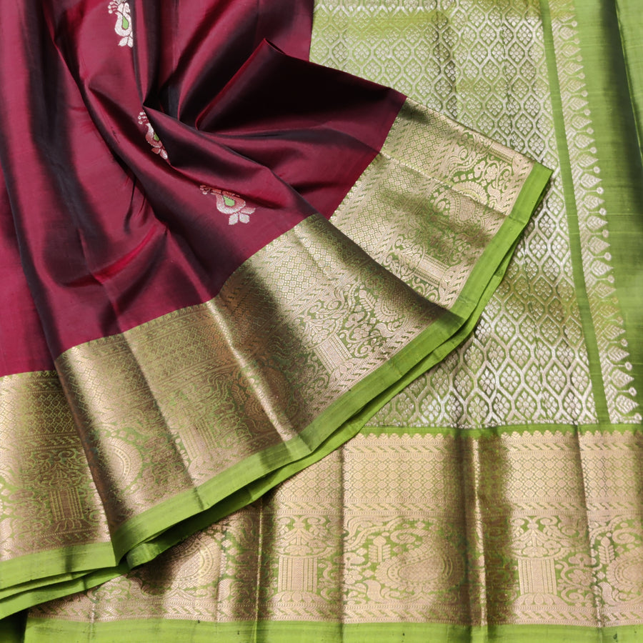Meenakari kanchi lightweight pattu Saree - KMP309