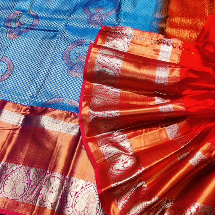 Kanchi pattu half fine Bridal Saree - HF12