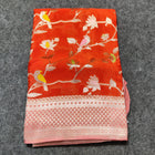 Chinon crepe silk saree -C20