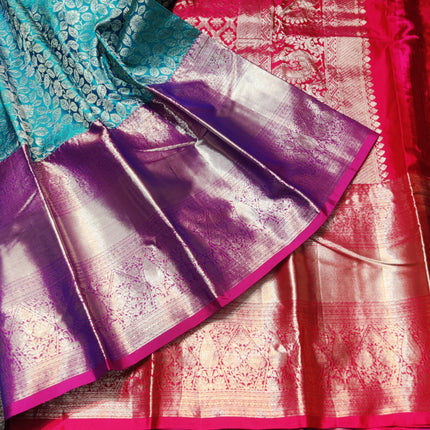 Kanchi pattu half fine bridal wear saree HF34