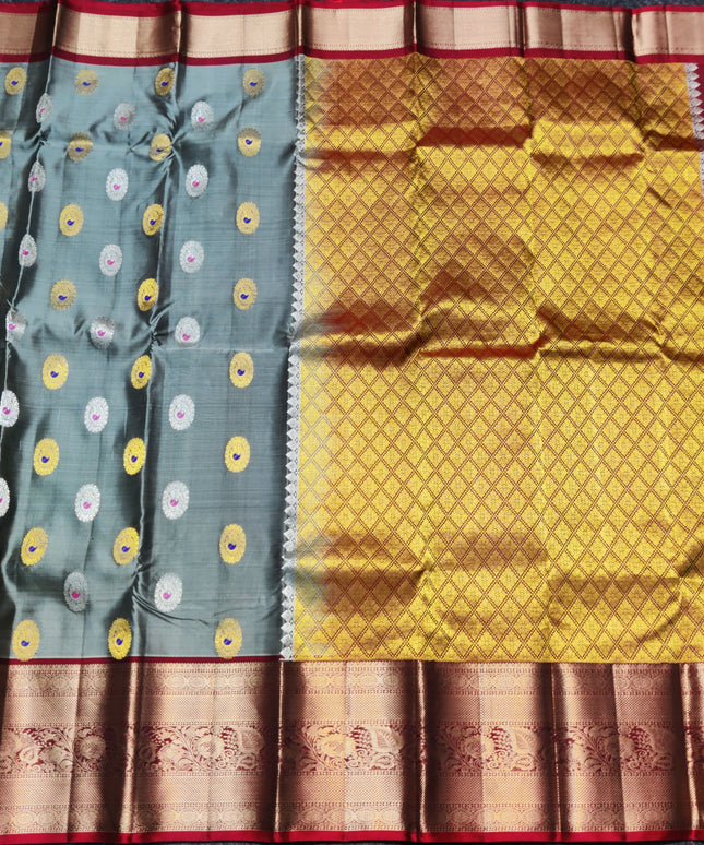 Meenakari kanchi Butta Saree - KMP3065