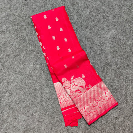 Kanchi Pure Red Saree - KPM899