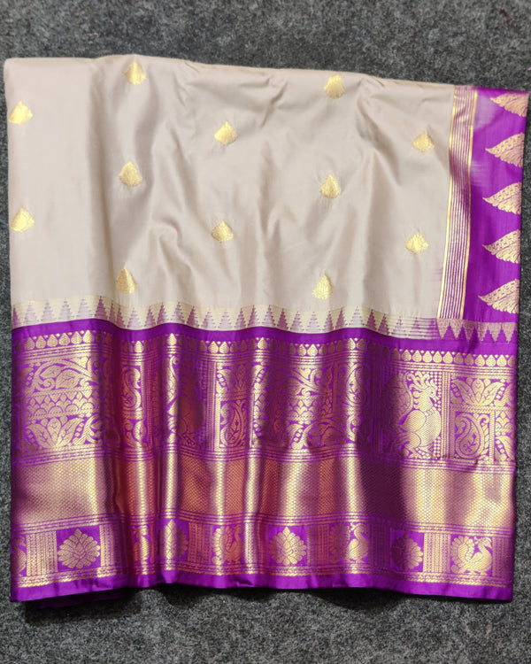Gadwal Semi Silk Saree - GSM02