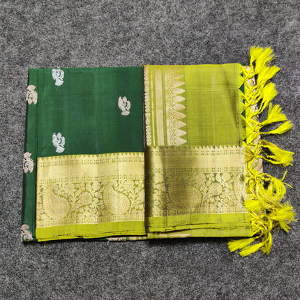 Meenakari kanchi lightweight pattu Saree - KMP3171