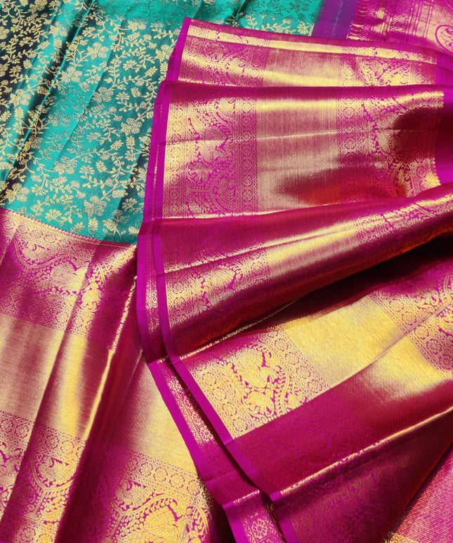 Kanchi Meenakari Brocade Pure handloom Silk Saree - KMP1990