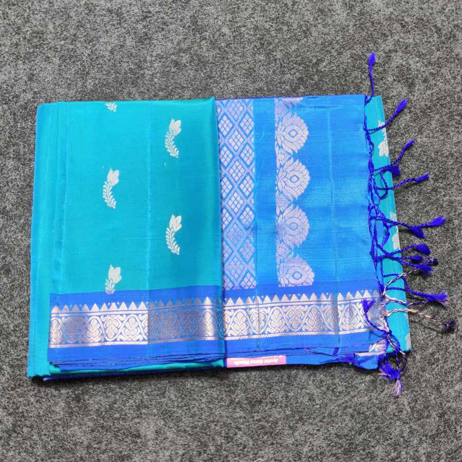 Vintage Lightweight small border pattu - LWP426