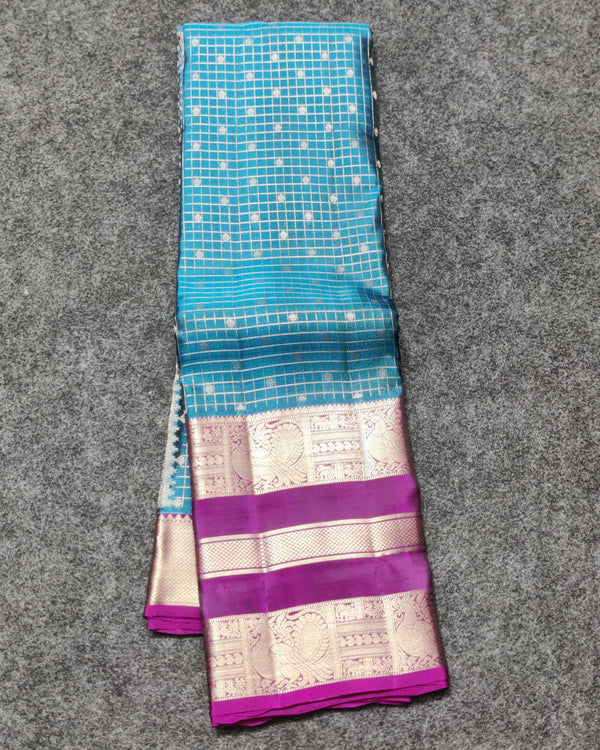 Kanchi Vintage Gap border pattu - KMP102