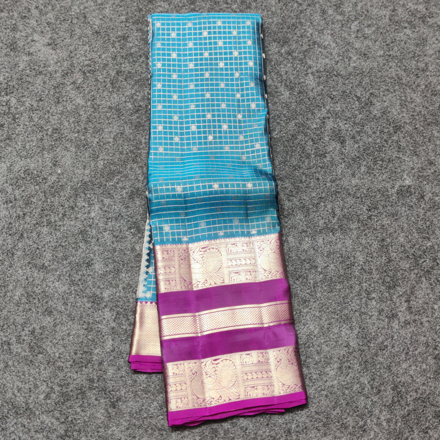 Kanchi Vintage Gap border pattu - KMP102