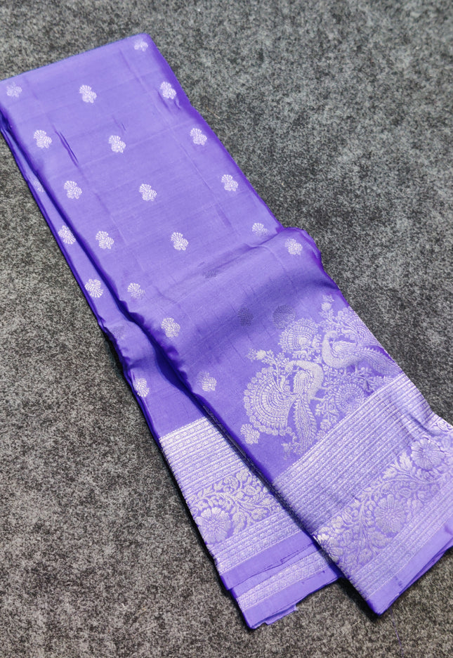 Kanchi Pure Lavender Saree - KPM898