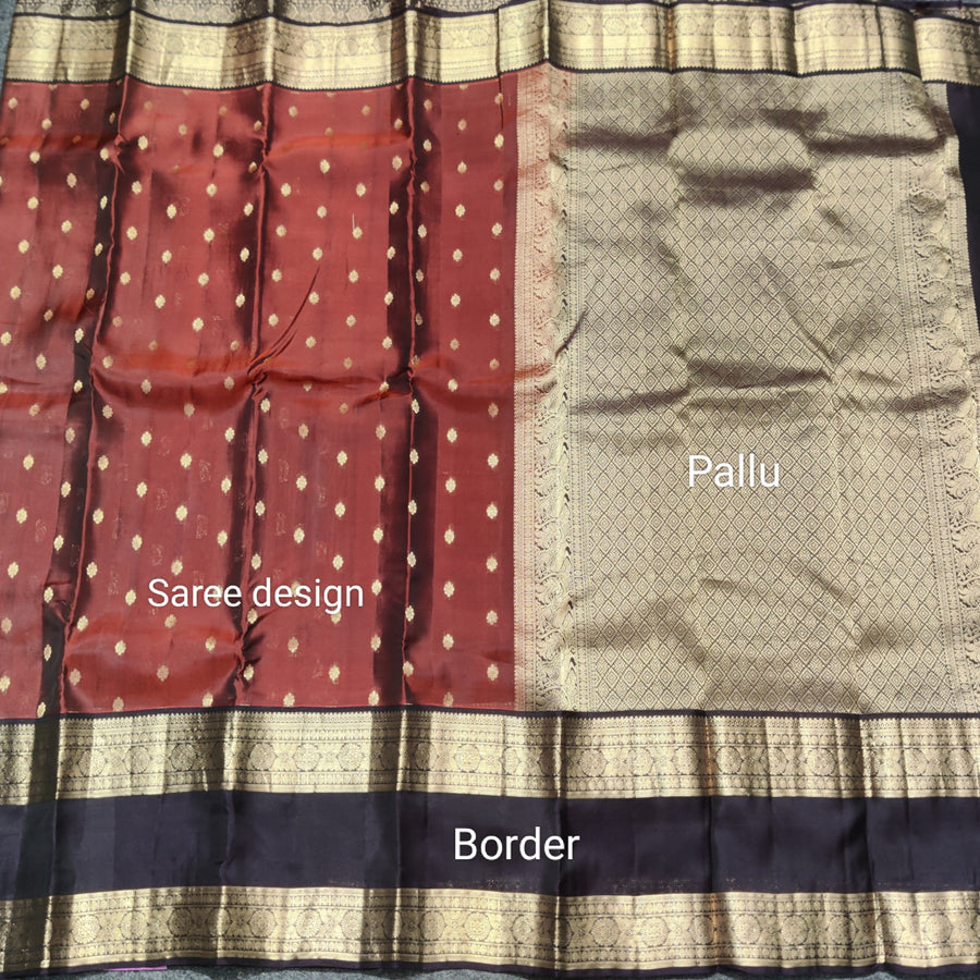 Kanchi Vintage border pattu - KMP71