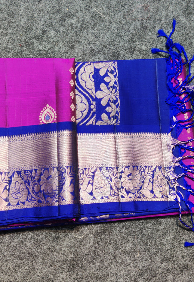 Meenakari lightweight pattu Saree - KMP1724