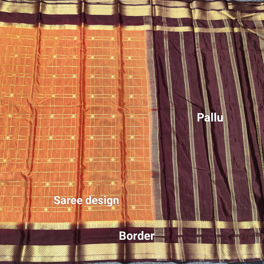 Semi crepe silk saree - SC13