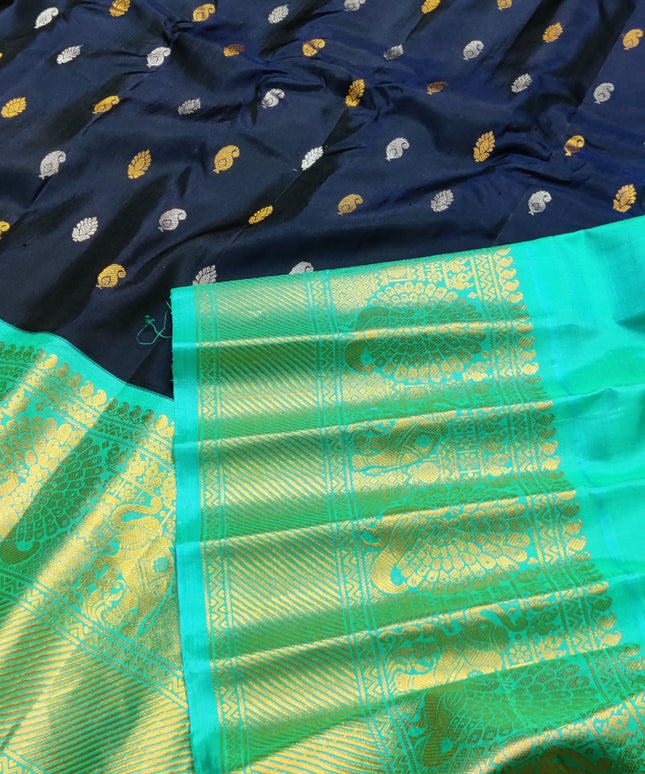 Gadwal pure handloom kuttu silk saree - GPS113