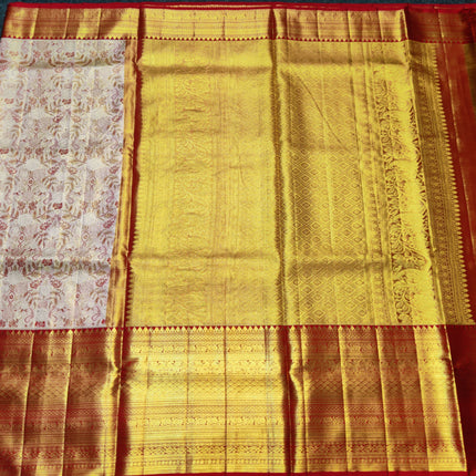 Kanchi Meenakari Brocade Pure handloom Silk Saree - KMP1792